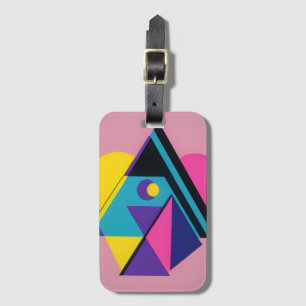 Etiqueta De Bagagem Projeto de Memphis Design