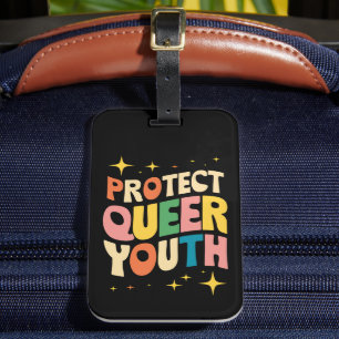 Etiqueta De Bagagem Proteja Jovens Queer Proteja Crianças Trans LGBTQ