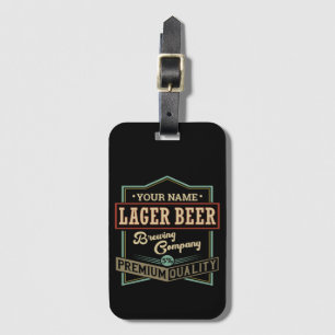 Etiqueta De Bagagem Pub de Bar de Rótulo de Criação de Cerveja Pers