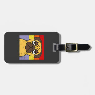 Etiqueta De Bagagem Pug Antigo Humor Sarcástico Amante de Cachorro Bob
