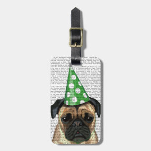 Etiqueta De Bagagem Pug da festa 2