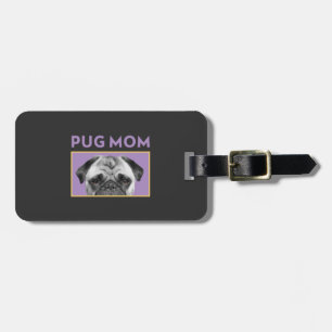 Etiqueta De Bagagem Pug Mãe