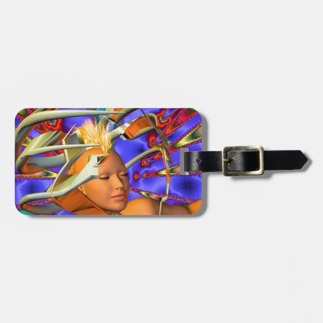 Etiqueta De Bagagem Punk Heaven (Frente Horizontal)