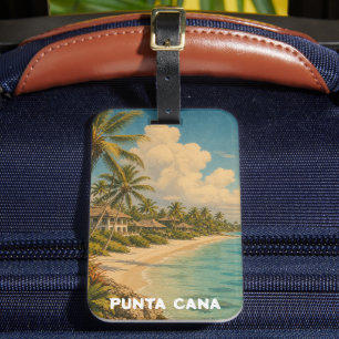 Etiqueta De Bagagem Punta Cana República Dominicana Férias no Caribe