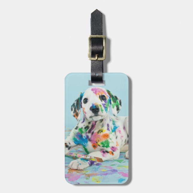 Etiqueta De Bagagem Puppie Dalmácia (Frente Vertical)