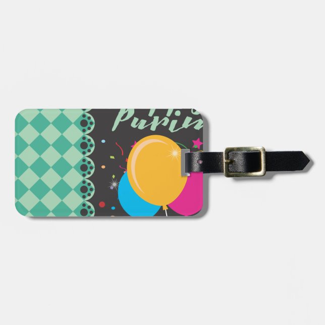 Etiqueta De Bagagem purificação feliz (Frente Horizontal)