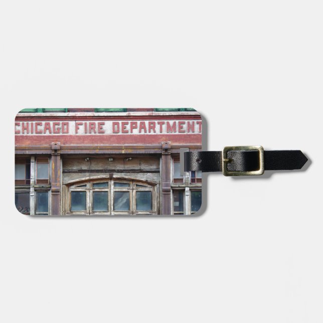 Etiqueta De Bagagem Quartel dos bombeiros de Chicago (Frente Horizontal)