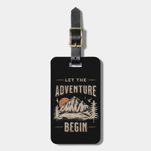 Etiqueta De Bagagem Que comece a aventura (Frente Vertical)
