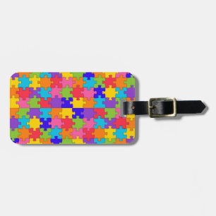 Etiqueta De Bagagem quebra-cabeça de autismo