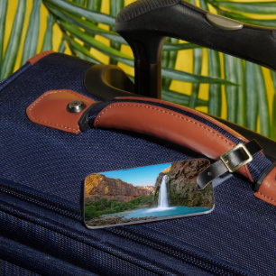 Etiqueta De Bagagem Quedas Havasu Falls ao pôr do sol