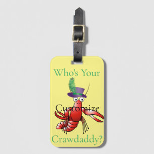 Etiqueta De Bagagem Quem é o seu Crawdaddy? Thunder_Cove