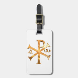 Etiqueta De Bagagem Qui-Ró Dourado