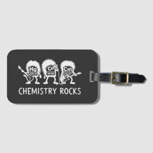 Etiqueta De Bagagem Química Rocks Banda de Rock de Ciência