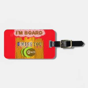 Etiqueta De Bagagem Quirky Bee Art Impressão