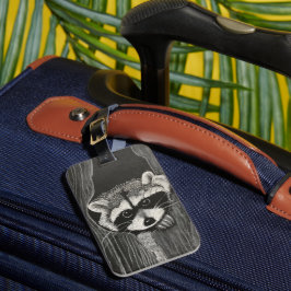 Etiqueta De Bagagem Raccoon luggage tag