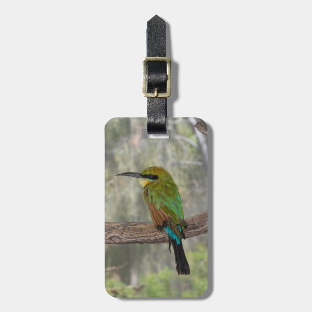 Etiqueta De Bagagem Rainbow bee eater bird, Austrália (Frente Vertical)