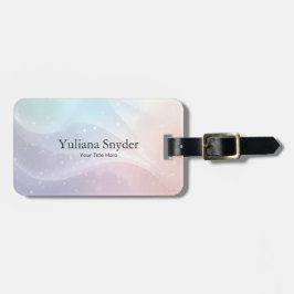 Etiqueta De Bagagem Rainbow Gradient Invitation | Elegant Pastel Spark
