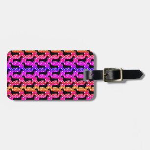 Etiqueta De Bagagem Rainbow Polka Dachshances