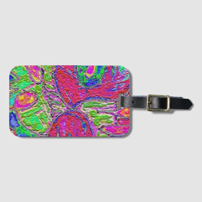 Etiqueta De Bagagem Rainbow Sherbert (Frente Horizontal)