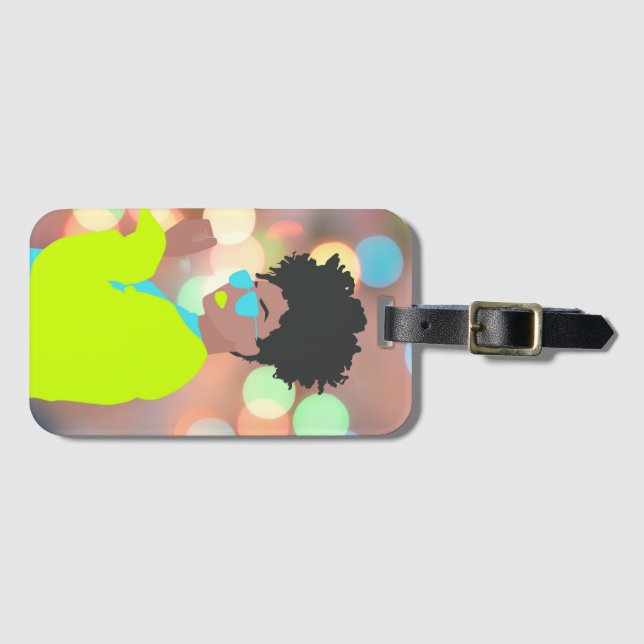 Etiqueta De Bagagem Rainha Dançante. (Frente Horizontal)