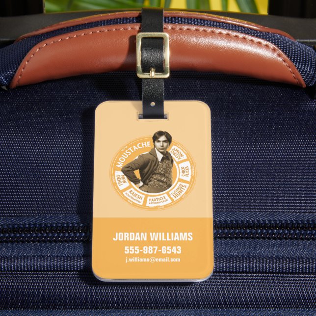 Etiqueta De Bagagem Rajesh Info Graphic (Frente Insitu 2)