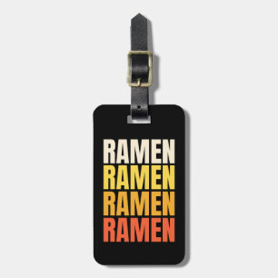 Etiqueta De Bagagem Ramen design de texto