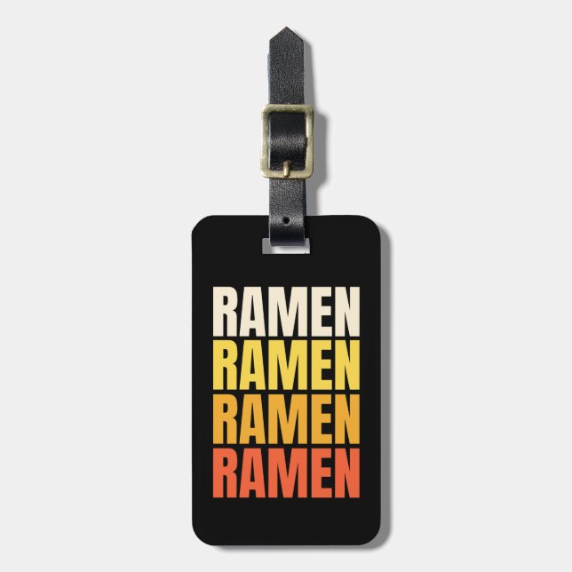 Etiqueta De Bagagem Ramen design de texto (Frente Vertical)