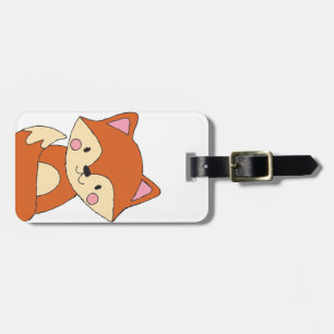 Etiqueta De Bagagem Raposa Bebê Desenho Raposa Bela Arte Fox Design
