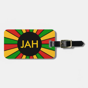 Etiqueta De Bagagem RASTAFARI FLAG BOTON RAYS + seu sinal ou monograma