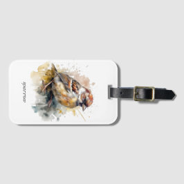 Etiqueta De Bagagem Rastreador de Aquarela Russo, personalizado