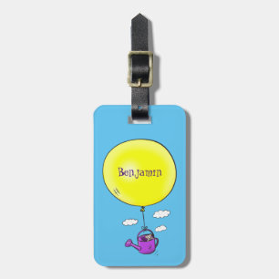 Etiqueta De Bagagem Rato bonito em água pode com desenho animado de ba