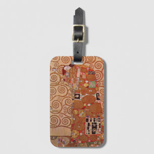 Etiqueta De Bagagem Realização por Gustav Klimt, Arte Novo Vintage