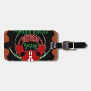 Etiqueta De Bagagem Red Matata Kenya