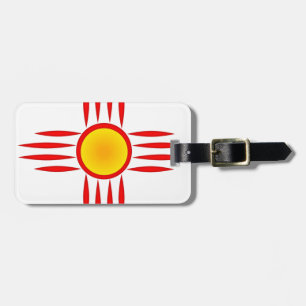 Etiqueta De Bagagem Red Zia Sun Deus