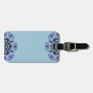 Etiqueta De Bagagem Refrigere o design azul do Tag da bagagem do