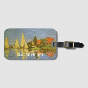 Etiqueta De Bagagem Regata em Argenteuil por Claude Monet