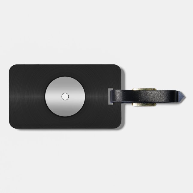 Etiqueta De Bagagem Registro LP Vinil-Look (Traseira Horizontal)