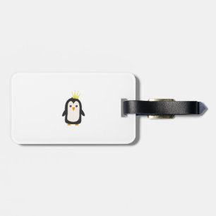 Etiqueta De Bagagem Rei pinguim