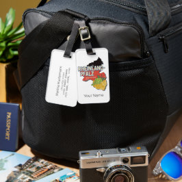 Etiqueta De Bagagem Renânia-Palatinado Alemanha Estado Federal RLP