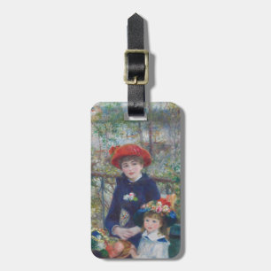 Etiqueta De Bagagem Renoir Duas Irmãs Varanda Impressionismo Francês 