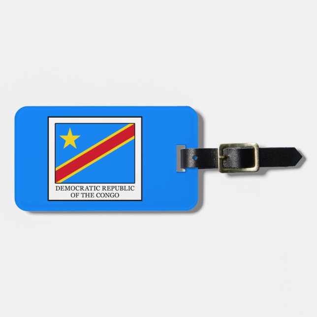 Etiqueta De Bagagem República Democrática do Congo (Frente Horizontal)