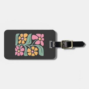 Etiqueta De Bagagem RESIST: Protesto Político Anti-Trump Floral