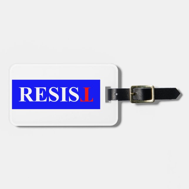 Etiqueta De Bagagem Resistir (Frente Horizontal)