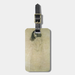 Etiqueta De Bagagem Retrato de uma jovem mulher, 1896-97