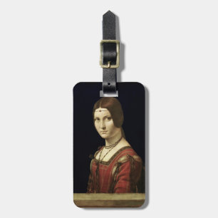 Etiqueta De Bagagem Retrato de uma senhora da corte de Milão