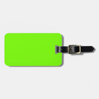 Etiqueta De Bagagem Retro Fluoro Limão Verde Série Viagem
