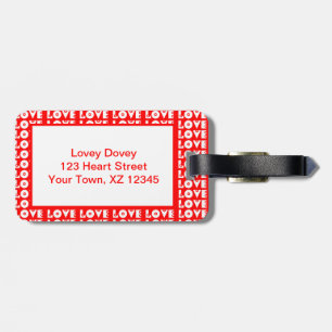 ETIQUETA DE BAGAGEM RETRO LOVE