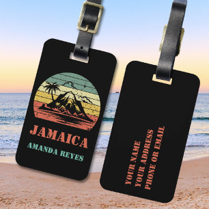 Etiqueta De Bagagem Retro Personalizado Jamaica