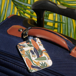 Etiqueta De Bagagem Retro Surf Club