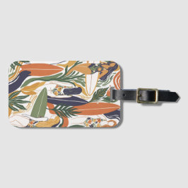 Etiqueta De Bagagem Retro Surf Club